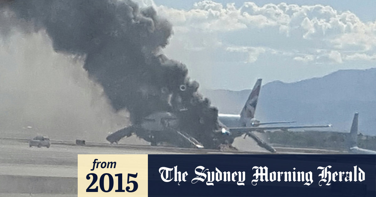 Video Plane burns on runway